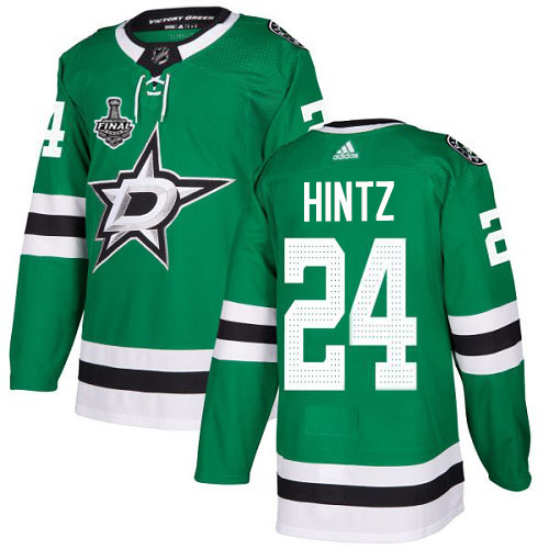 Adidas Men Dallas Stars #24 Roope Hintz Green Home Authentic 2020 Stanley Cup Final Stitched NHL Jersey